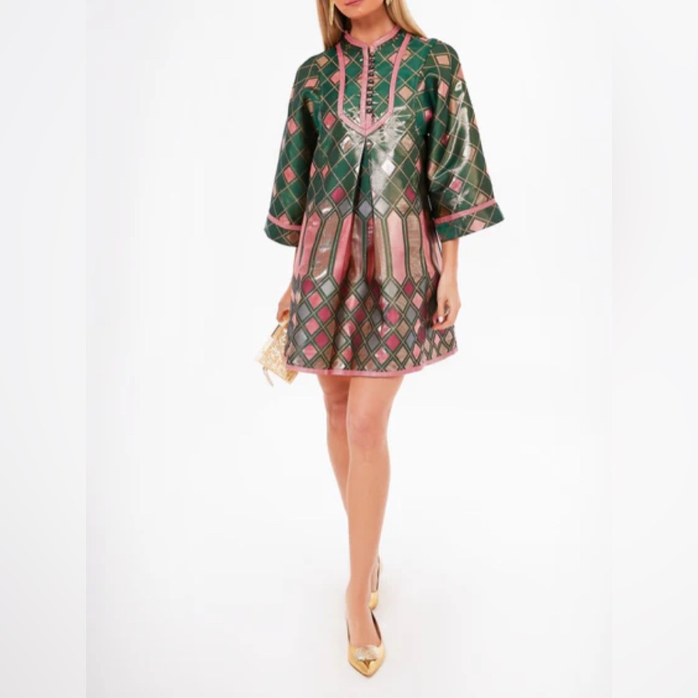 NWT TUCKERNUCK Metallic Mosaic Indre Dress Size Large - Picture 2 of 6